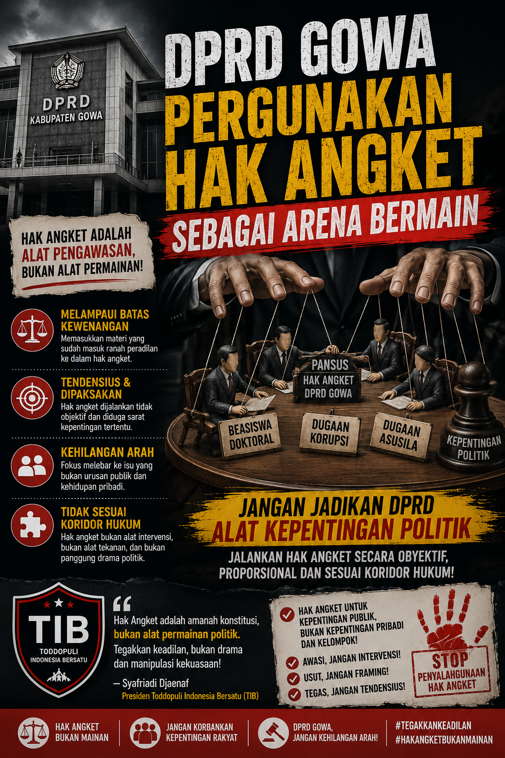 DPRD Gowa Pergunakan Hak Angket Sebagai Arena Bermain