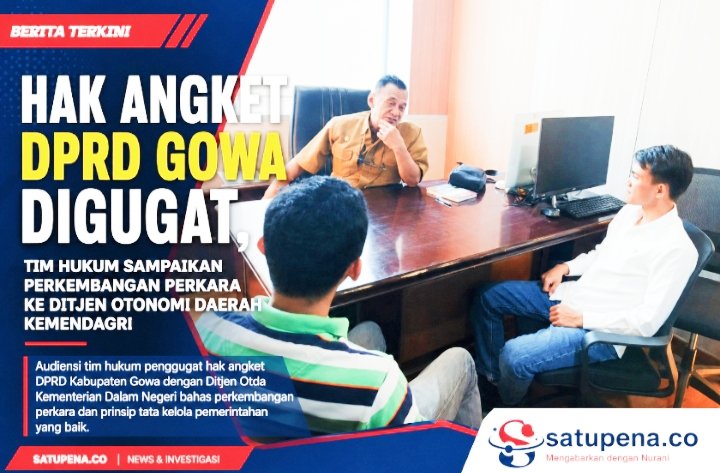 Hak Angket DPRD Gowa Digugat, Tim Hukum Sampaikan Perkembangan Perkara ke Ditjen Otonomi Daerah Kemendagri