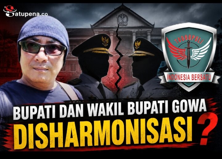 Bupati dan Wakil Bupati Gowa Disharmonisasi?