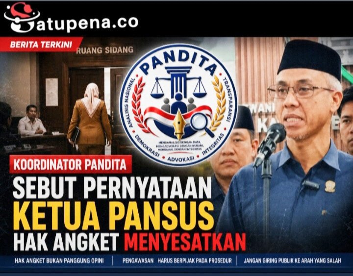 Koordinator PANDITA Sebut Pernyataan Ketua Pansus Hak Angket dinilai Menyesatkan